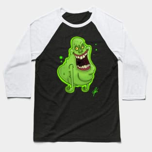 Slimer (Back) Baseball T-Shirt